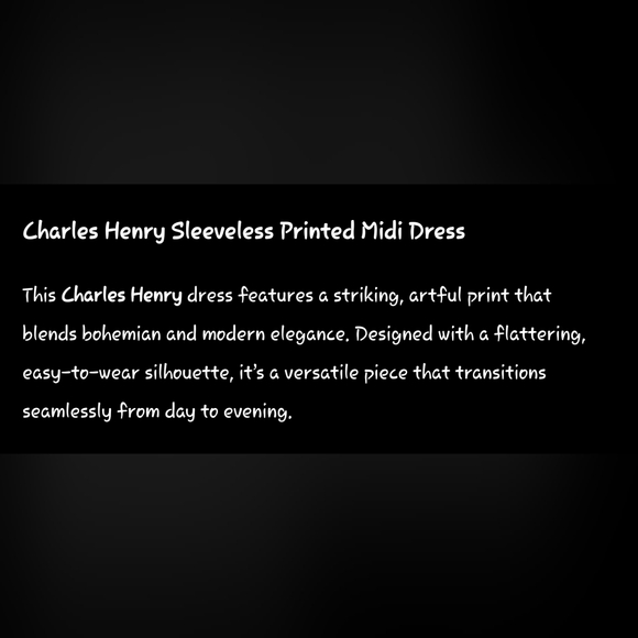 CHARLES HENRY Artful / Bohemian Print Dress, Size S - Picture 4 of 9